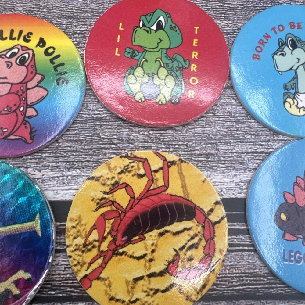 Vintage Pogs Lot of 10 Unbranded / Unidentified 1990's